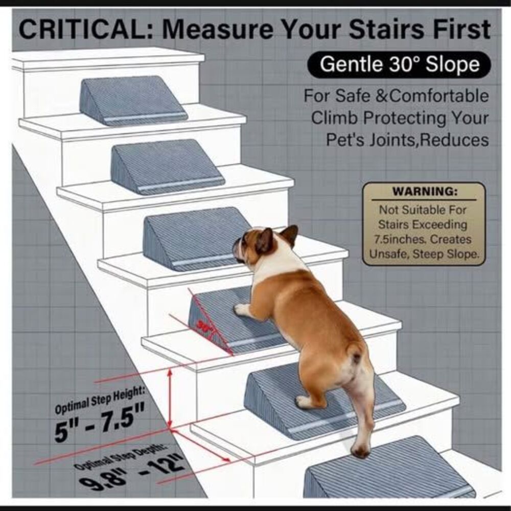 40D Foam Pet Stair Ramps for Small Dogs and Cats - Picture 3 of 4